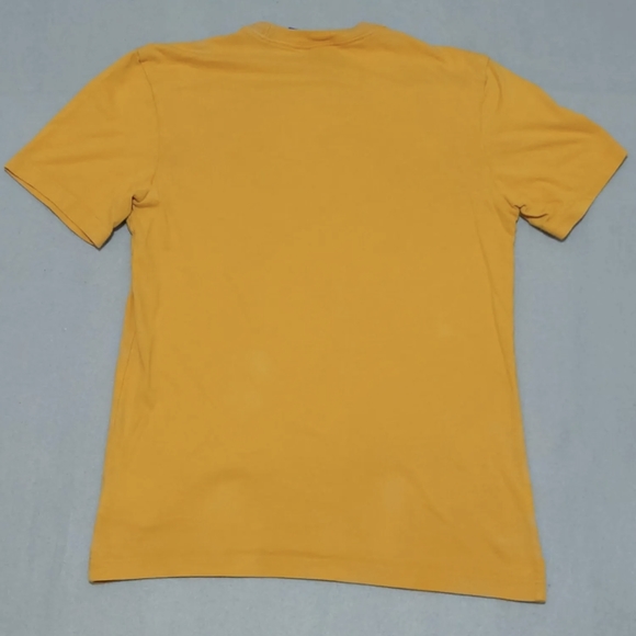 Adidas Graphic Short Sleeve T-Shirt Men's Small Yellow Sports Gym Trefoil - Picture 2 of 6